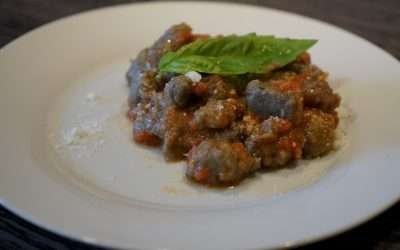 Gnocchi di melanzane con farina di grano saraceno
