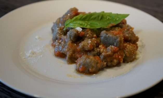 Gnocchi di melanzane con farina di grano saraceno