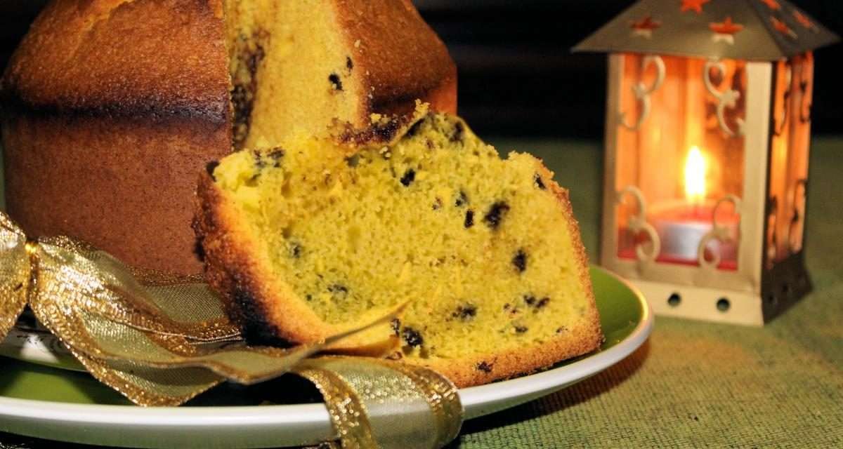 Panettone con farina di mais senza lievitazione