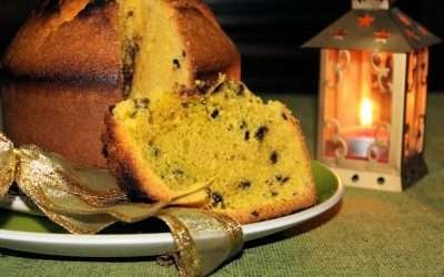 Panettone con farina di mais senza lievitazione