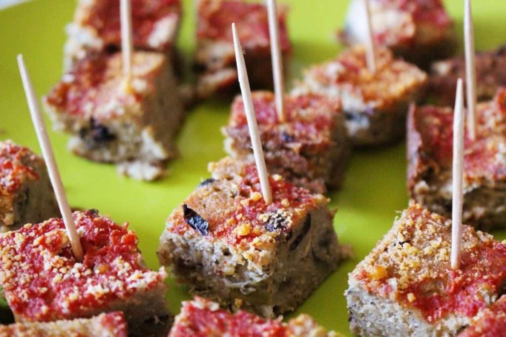 Sformato di melanzane con farina di orzo