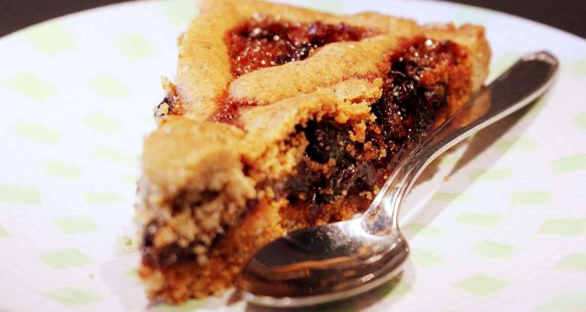 Crostata con farina di grano saraceno e zenzero