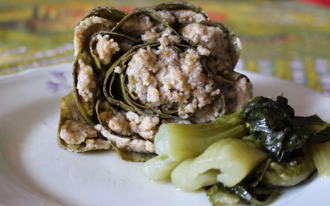 Carciofi ripieni con grano saraceno