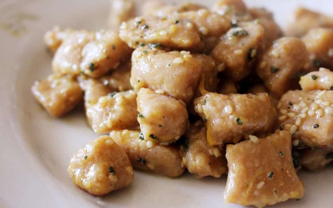 Gnocchi di zucca con farina di castagne