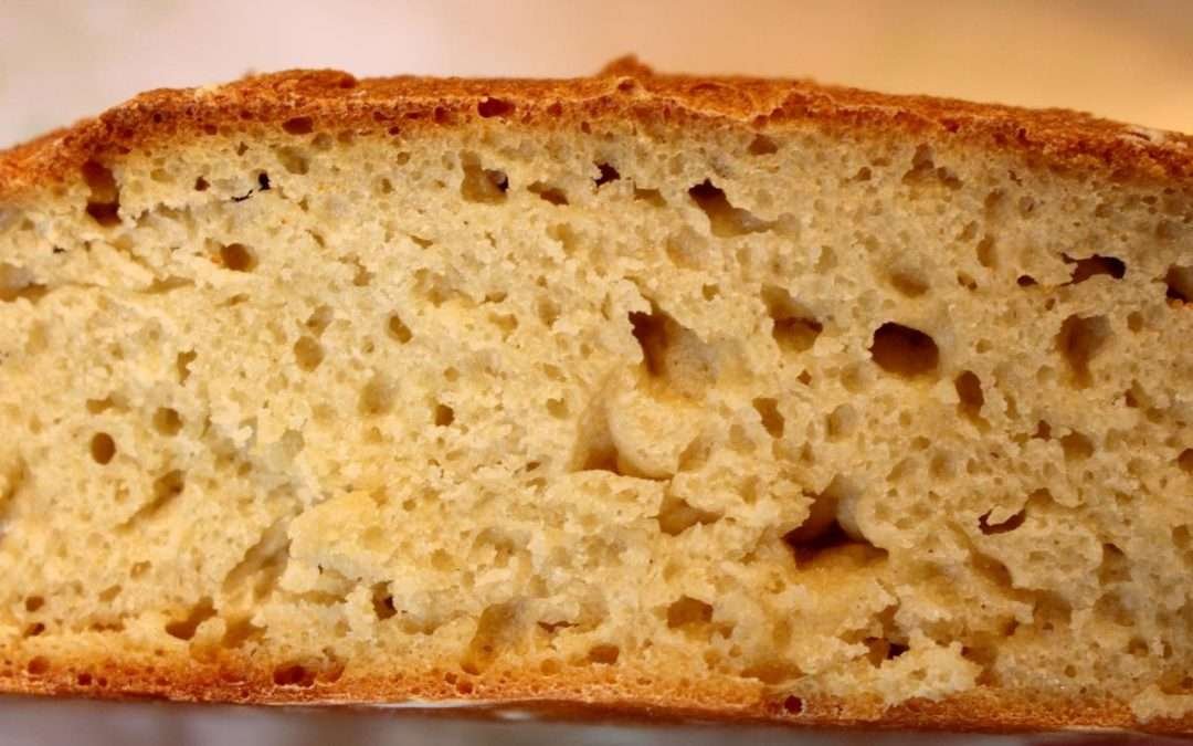 Pane con farina di ceci e semola (con lievito madre)