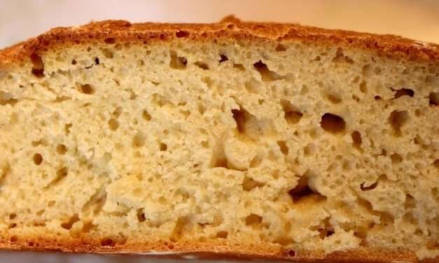 Pane con farina di ceci e semola (con lievito madre)