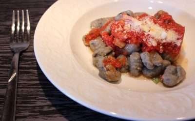 Gnocchi di melanzane e farina di riso
