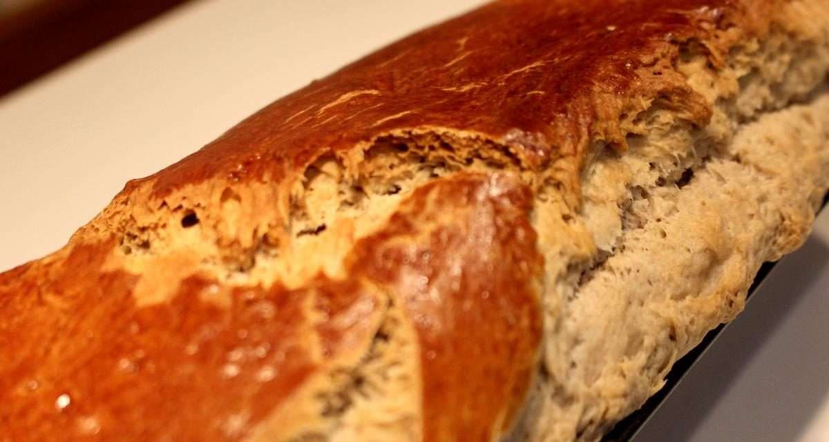 Pan brioche con farina di castagne, lievitazione naturale