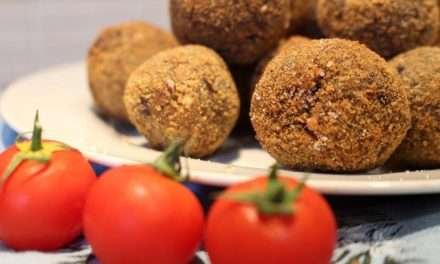 Polpette di melanzane fritte con farina di riso