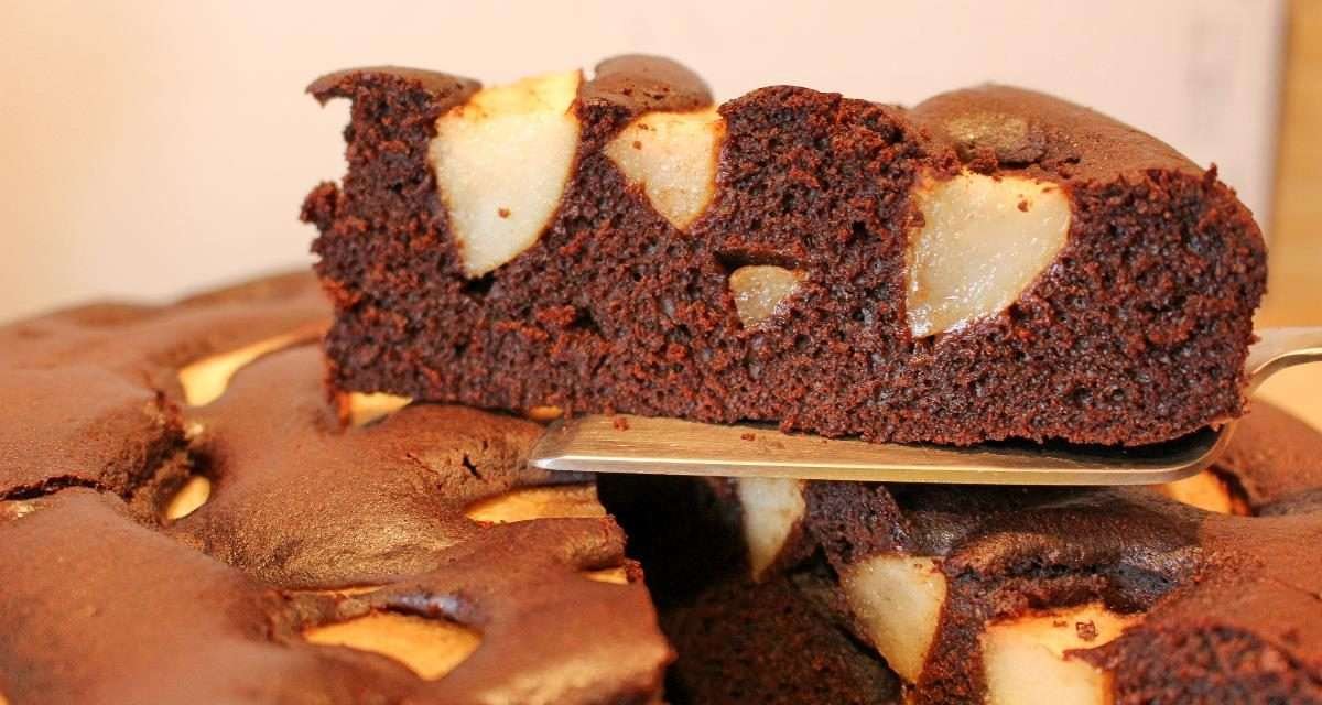 Torta con farina di carrube e pere strepitosa