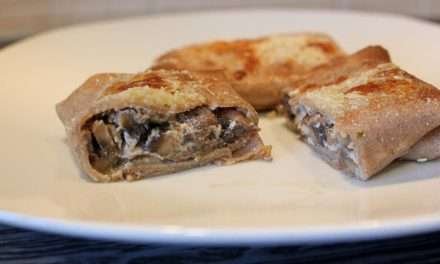 Crespelle di grano saraceno con ricotta e funghi