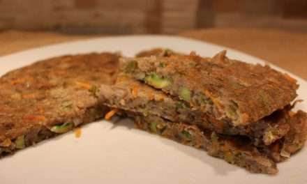 Frittata senza uova con grano saraceno e fiori di zucchina