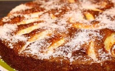 Torta di mele con mais e cocco senza glutine
