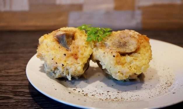 Carciofi ripieni con patate in padella