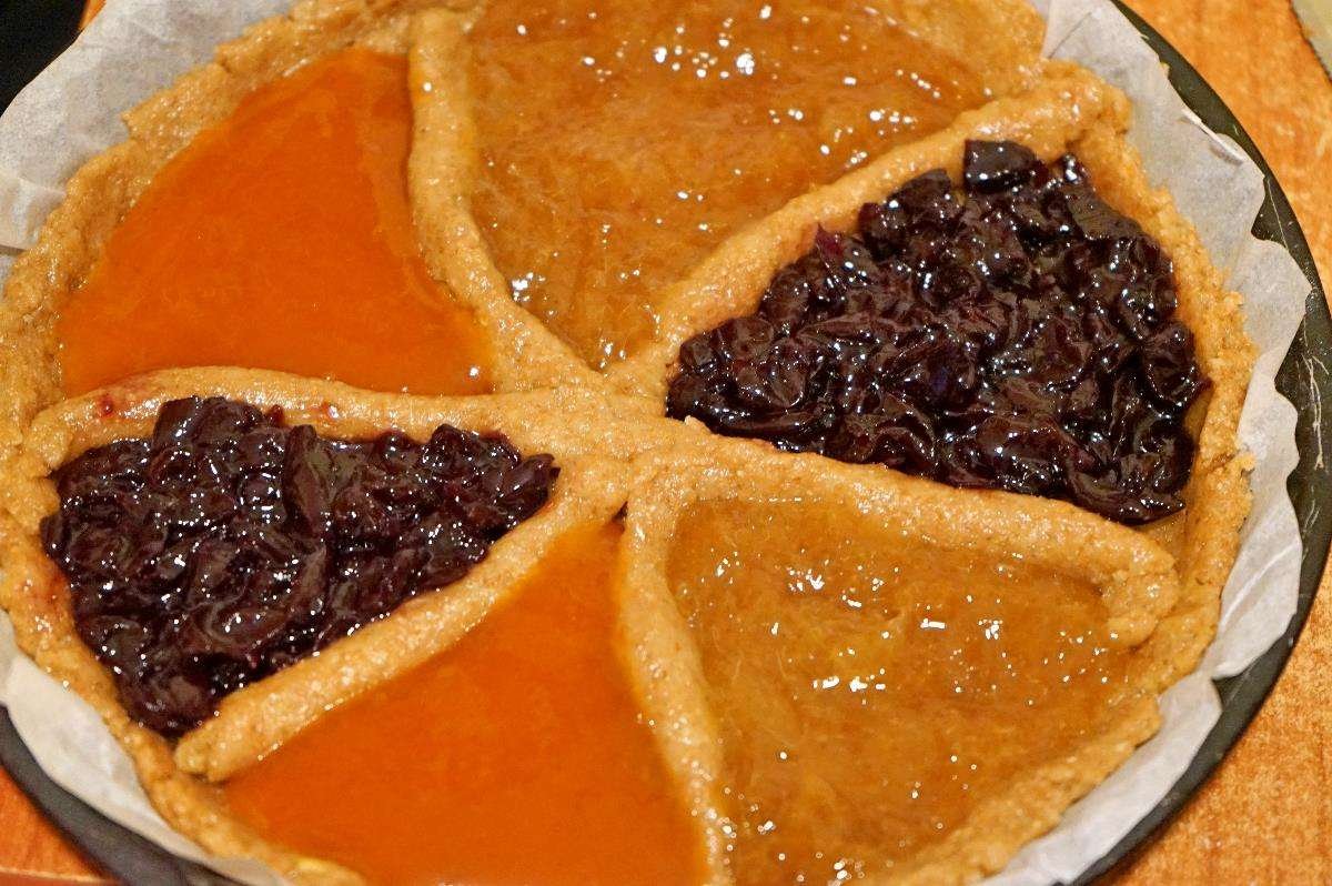 Crostata con farina integrale senza burro