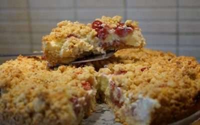 Sbriciolata di fragole e mascarpone cramble croccante