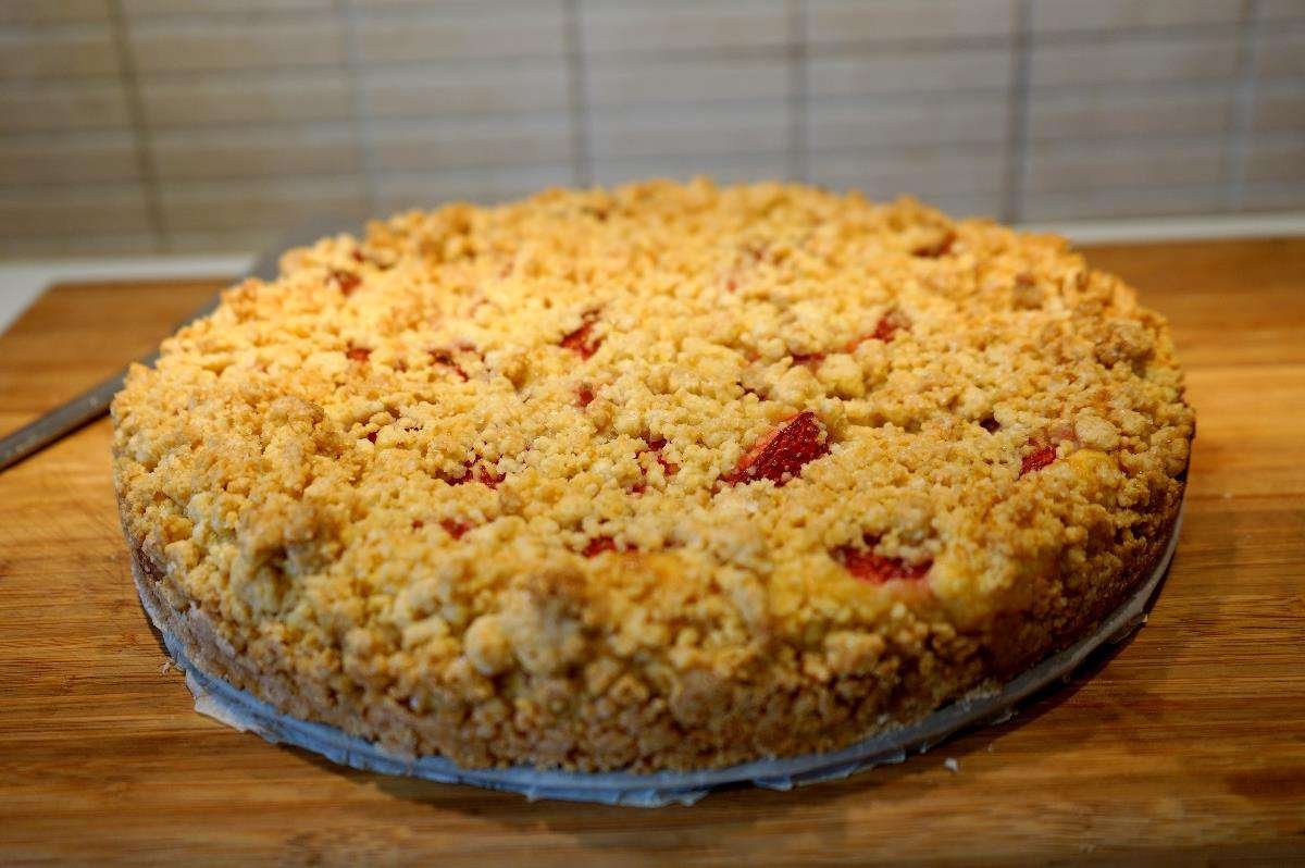 Sbriciolata - crumble di fragole e mascarpone