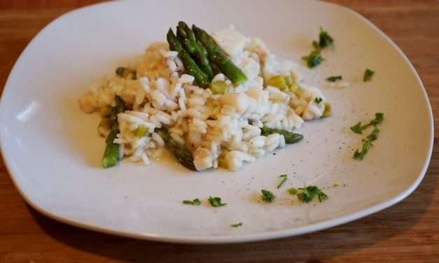 Risotto merluzzo e asparagi per chi ama il mare e la terra