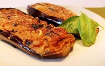 Melanzane ripiene con mais e grano saraceno