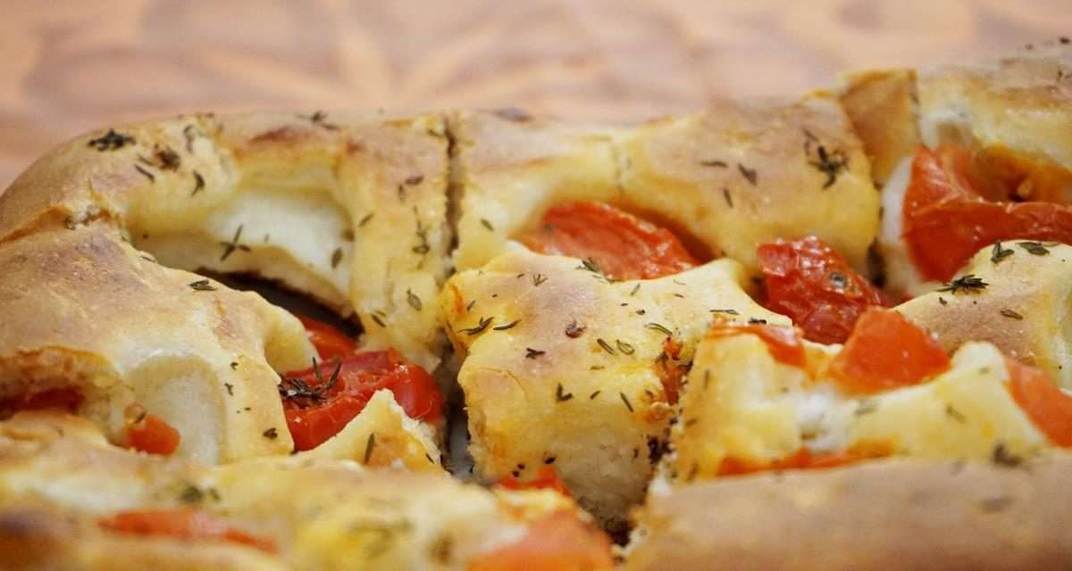 Focaccia barese con lievito madre