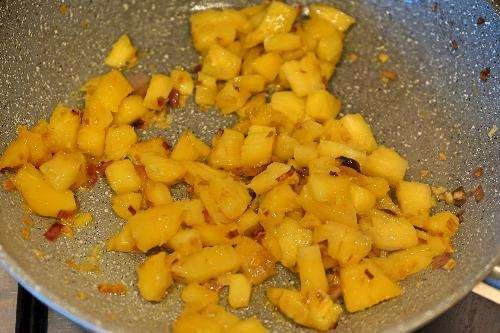 Cous cous ananas e pancetta