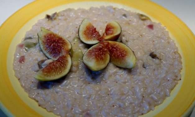 Risotto ai fichi e gorgonzola una ricetta settembrina