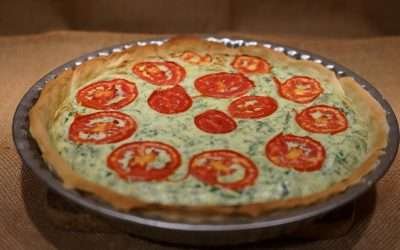 Torta salata con rucola e ricotta, ricetta veloce