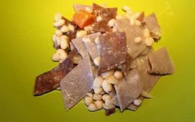 Pasta di farro e grano saraceno – maltagliati con fagioli
