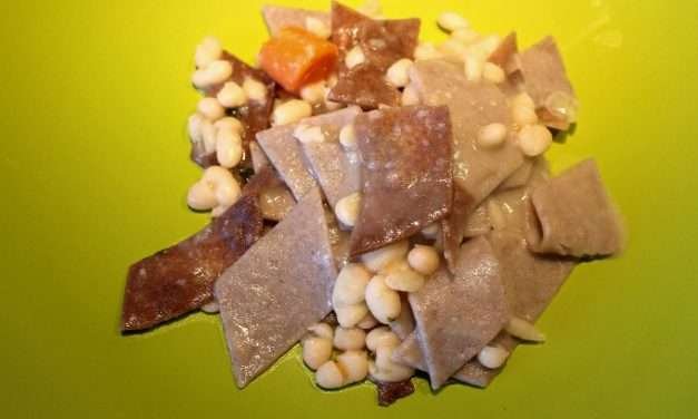 Pasta di farro e grano saraceno – maltagliati con fagioli