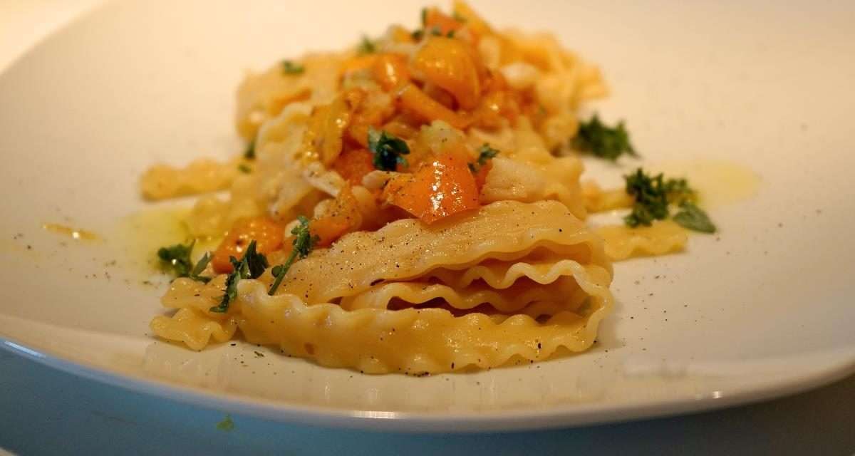 Pasta merluzzo e peperoni – un primo da gourmet