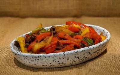 Peperoni con la mollica un contorno del sud