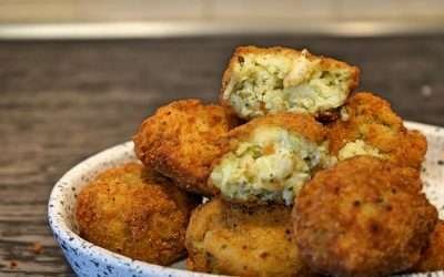 Supplì vegan con avocado e riso basmati