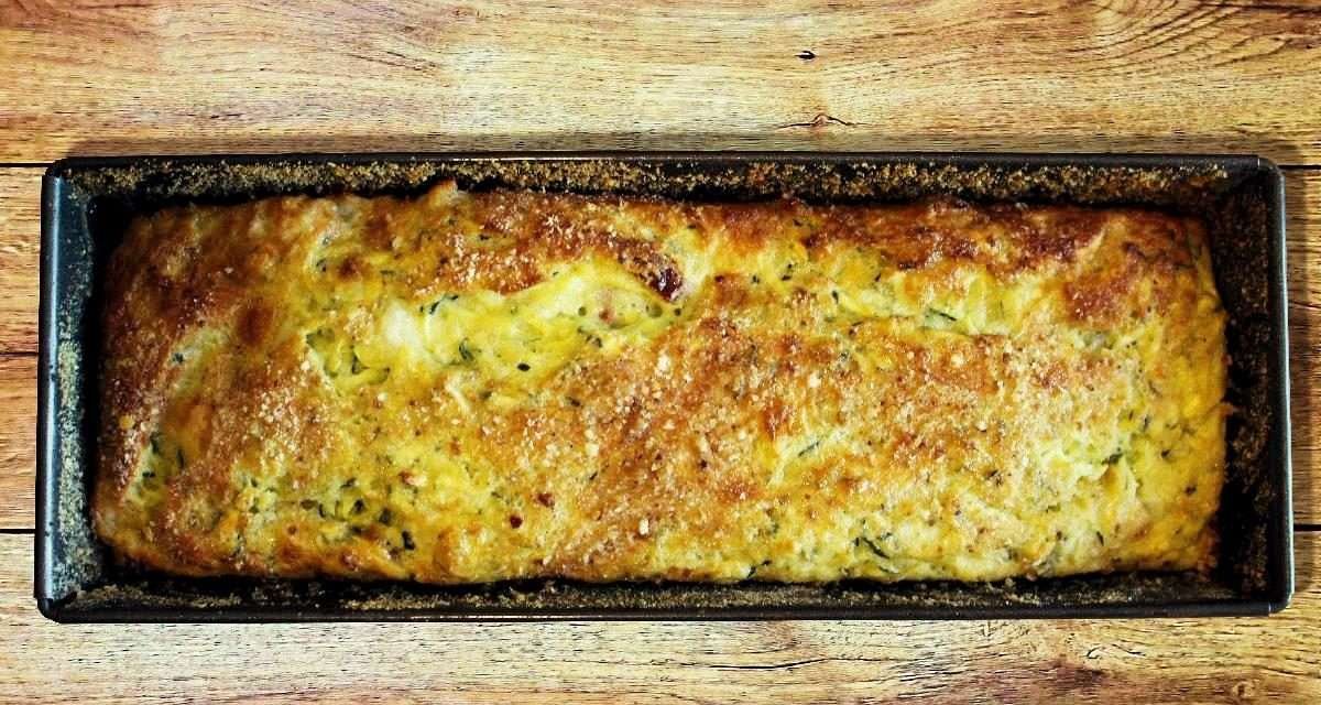 Plumcake salato con farina di riso e zucchine