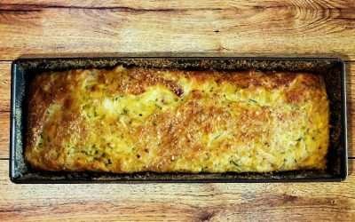 Plumcake salato con farina di riso e zucchine