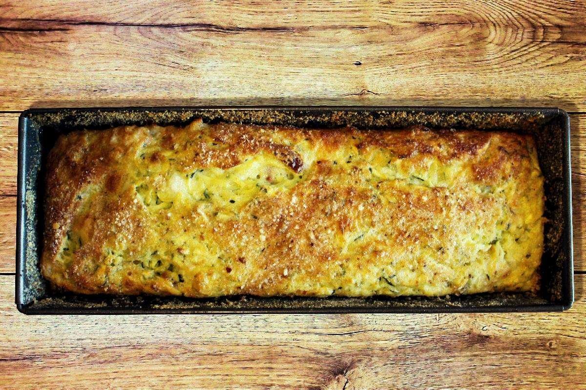 Plumcake salato con farina di riso e zucchine