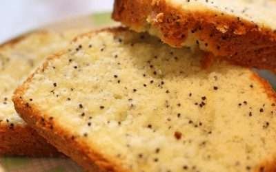 Plumcake al limone e semi di papavero senza glutine