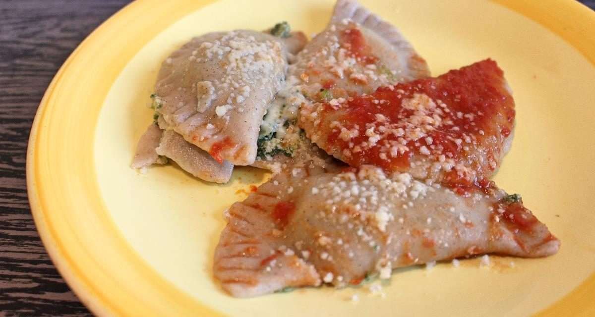 Ravioli con farina di grano saraceno e semola