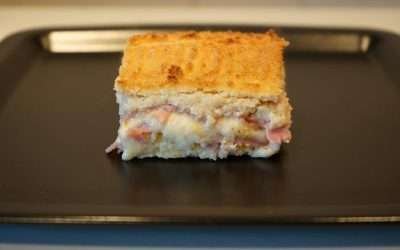 Focaccia di cavolfiore grattugiato senza farina