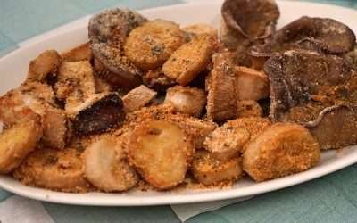 Funghi cardoncelli gratinati al forno un contorno ‘carnoso’