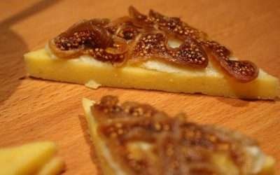 Tartine di polenta fichi e gorgonzola l’antipasto delle feste