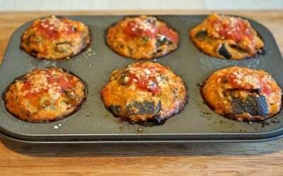 Muffin di parmigiana monoporzione il buffet è aperto