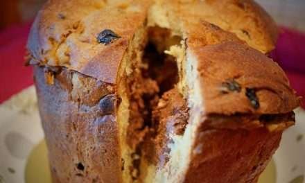 Panettone farcito con mascarpone e cioccolato