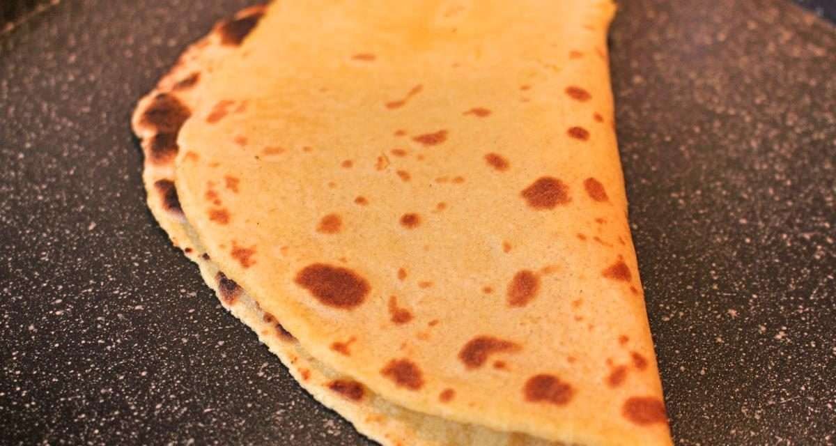 Piadina senza glutine con mais e riso compatta ed elastica