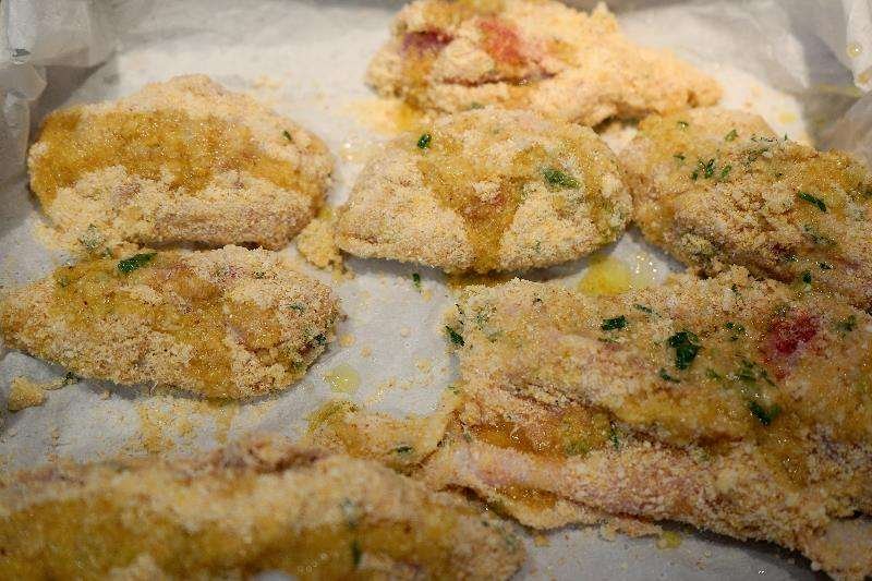 pollo con panatura all' americana mais e formaggio