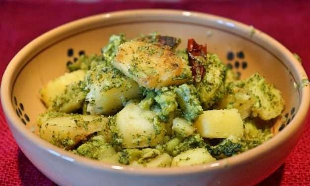 Broccoli e patate contorno in padella veloce