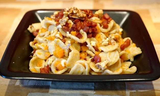 Orecchiette zucca e speck primo piatto cremosissimo