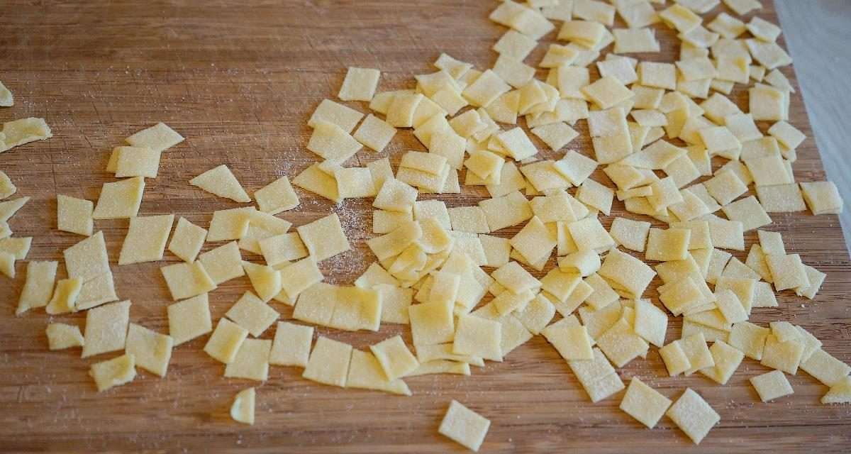 Quadrotti all’ uovo la pasta fresca più facile da fare