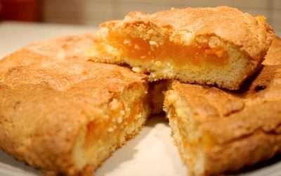 Torta con crema all’ arancia con pasta frolla morbida