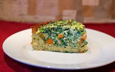 Torta rustica di patate grattugiate con ripieno di verdure