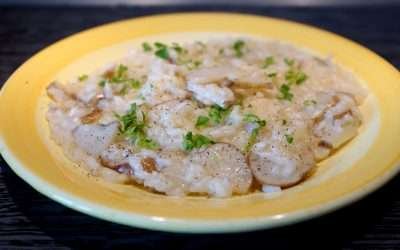 Risotto con topinambur leggero e dietetico